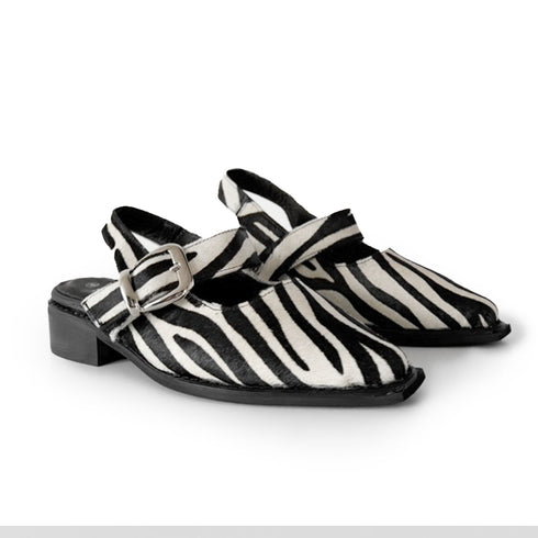 Mules Zafari Zebra